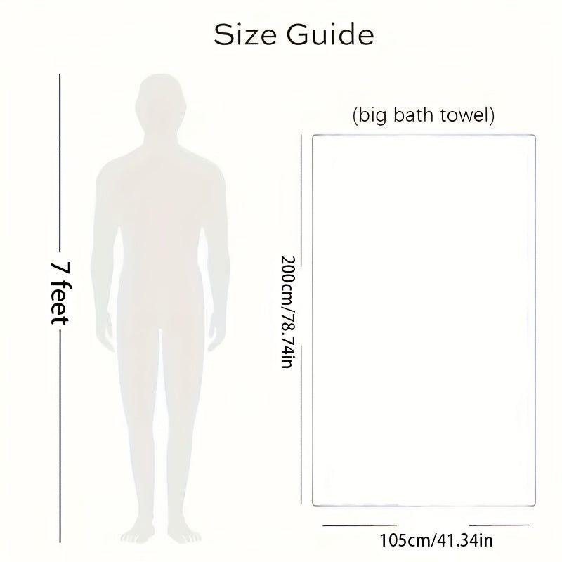 2pcs Extra Large Bath Towels 41.34x78.74inch - Super Absorbent Quick-Dry Microfiber with Contemporary Striped Design for Spa, Gym, Bathroom, Beach & Travel, Gym Musthave | Stylish Towel | Durable Fabric