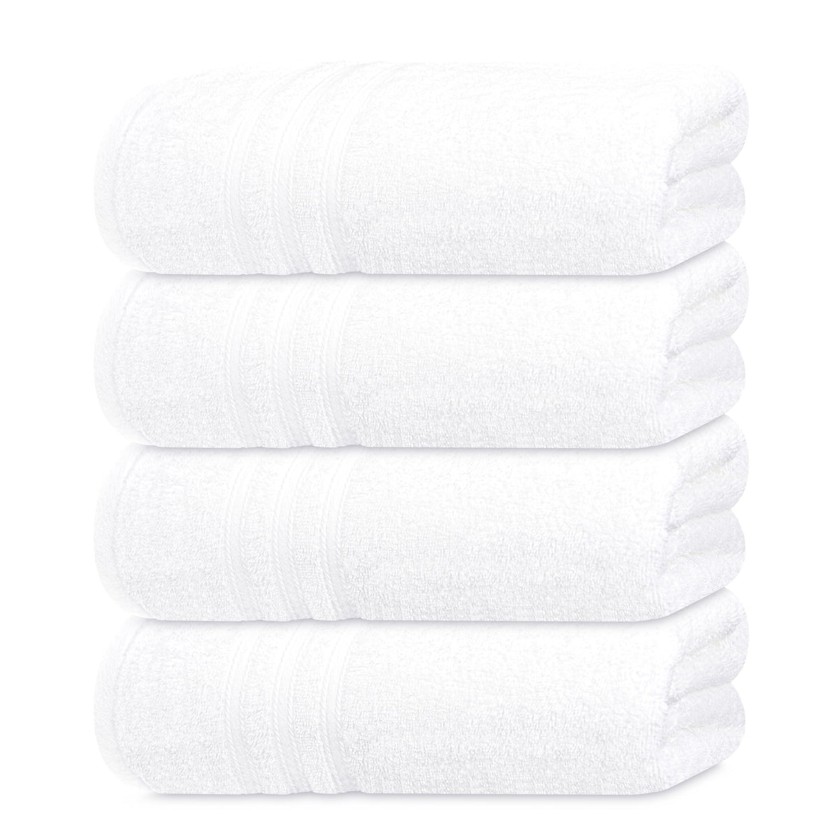 Tens Towels 4 Piece Bath Towels 27x54 Inches, Dark Grey