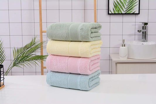 Aibaser Viscose from Bamboo and Cotton Bath Towels Set of 6-27x54 Inch Ultra Soft, Highly Absorbent Large Shower Towels for Bathroom, Spa & Gym