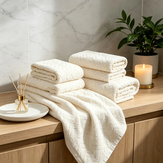 Premium Coral Fleece 8-Piece Towel Set - 2 Bath Sheets, 2 Hand Towels, 4 Face Towels - Super Soft Absorbent Quick-Drying Spa Quality Hotel Towels for Home & Travel, Unisex, Absorbent Fast bath sheet for shower Japanese wash cloth, Fluffy, Bath Sheets