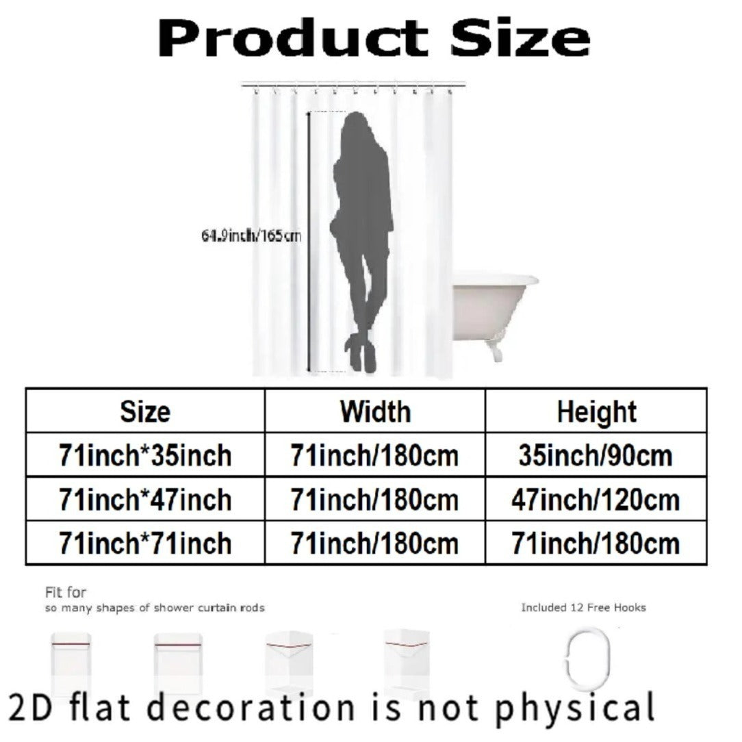 2D Flat, 2D Flat, 2D Flat Shower Curtain 1pc, Ancient Cat Koi Pond Scene Shower Curtain, Multi-Size Options, Polyester Comfortable Fabric, Light Luxury Space, Creating a Dreamy Healing Atmosphere, Building a Warm And Relaxed Space