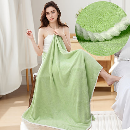 1pc Solid Color Extra Large Bath Towel for Men And Women Ultra Absorbent Ultra Soft