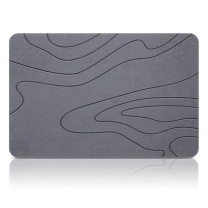 Diatomaceous Earth Mineral Bath Mat - Non-Slip Rectangle Modern Bath Tub Mat, Quick-Drying Super Absorbent Boxed Bathroom Accessory Home Essential