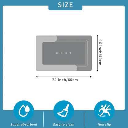 Bathroom Toilet Mat, 3-Piece Set – Quick-Dry Absorbent Floor Mat with Rubber Non-Slip Backing. Suitable for bathroom, sink area, toilet, kitchen, living room, next to bathtub, laundry room, bathroom decor, bedroom, and pet drinking area.,back to school