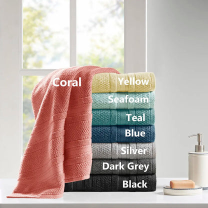 6 Piece Set Cotton Quick Dry Bath Towel