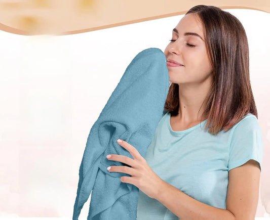 Pack of 6 Bath Towels Set 27 x 54 Inches, 100% Cotton, Larger & Lighter Weight, Quicker to Dry, Super Soft and Absorbent, Perfect for Bathroom, Spa, Pool & Gym (Multicolor, Pack of 6 (27''x54''))