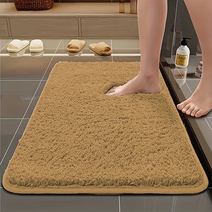 Long Plush Super Absorbent Bath Mat, Non-Slip And Anti-Fall, Ultra-Soft Walking Feel, Comfortable And High-Quality Bath Carpet, Suitable for Bathtub, Shower, Bathroom Additions, Home Decor Floor Mat, Safe Choice for Bathroom