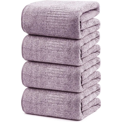 SEISSO Bath Towels Set of 2 or 4 Premium Bath Towels 35” x 63” Oversized Towels for Bathroom Quick Drying & Lightweight Bath Sheets Towels for Adults -... Dark Blue Smooth