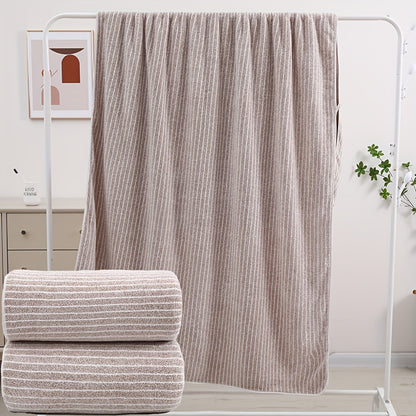 2pcs Extra Large Bath Towels 41.34x78.74inch - Super Absorbent Quick-Dry Microfiber with Contemporary Striped Design for Spa, Gym, Bathroom, Beach & Travel, Gym Musthave | Stylish Towel | Durable Fabric