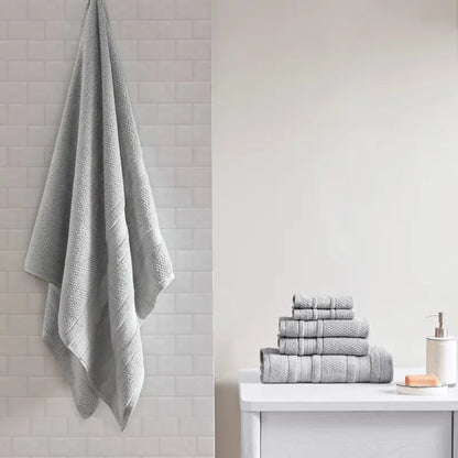 6 Piece Set Cotton Quick Dry Bath Towel