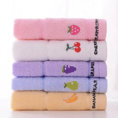 Cartoon Pattern Towel Set,  5 Counts/set  Soft Absorbent Bath Towel, Bathroom Accessories for Home Hotel Salon Dormitory, Super Absorbent Towel