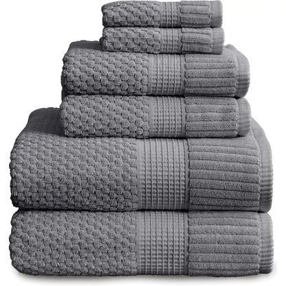 4 Pack 100% Cotton Bath Towels | Beige Towels | Oeko‑TEX Standard 100 | Soft & Absorbent, Quick‑Dry | Trinity Collection - Sand
