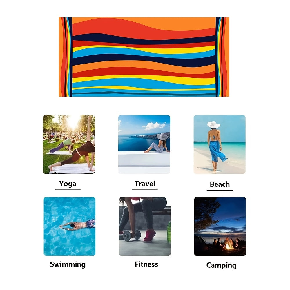 Fast-Dry Suitable for Swimming Pool Towel - Oversized Bath & Beach Towels with Diagonal Texture, Quick-Dry Suitable for Poolside, Bathing, Showering, Machine Washable for &