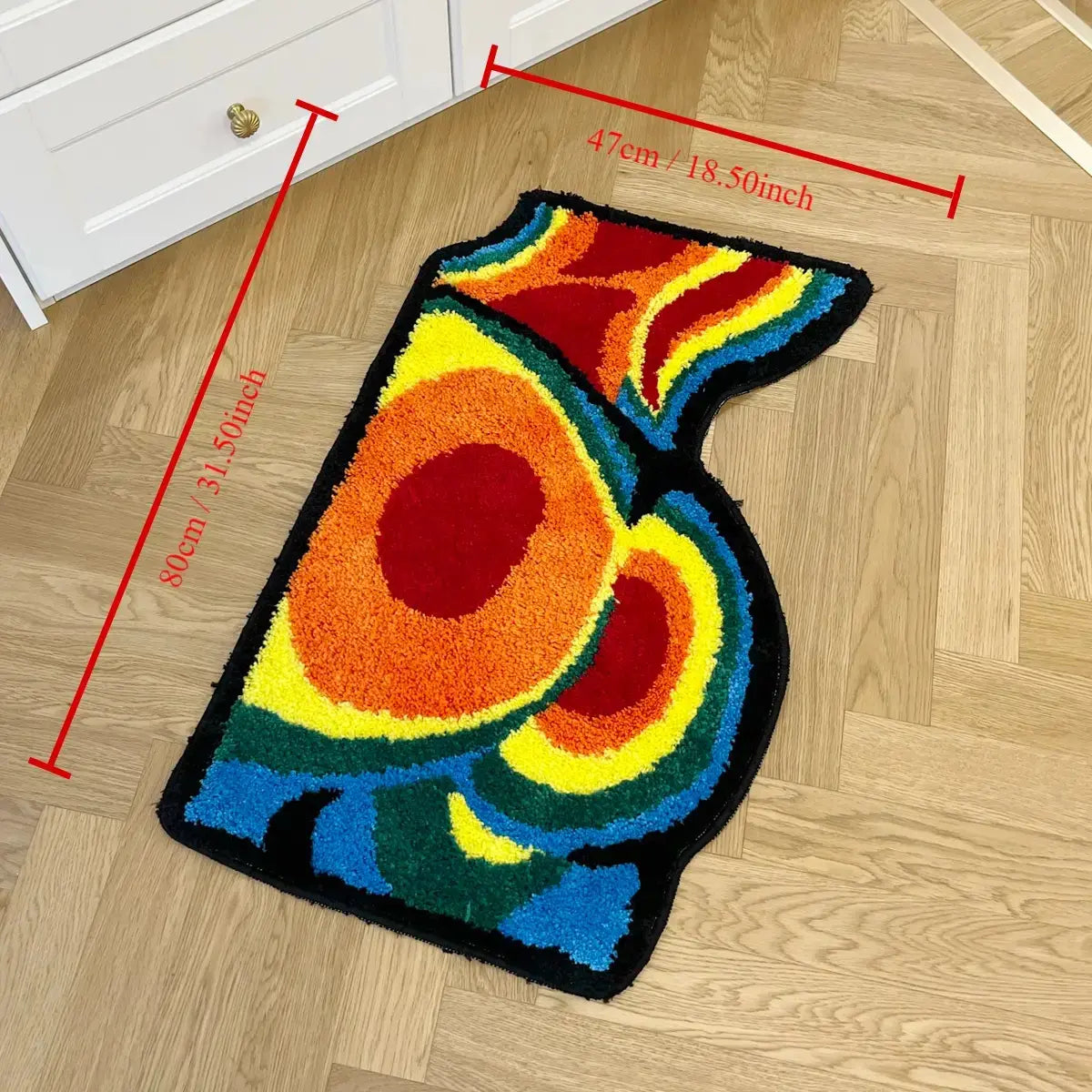 LAKEA Sexy Butt Temperature Creative Door Mat Soft Tufted Bathroom Rug Body Pattern Cartoon Carpet Cute Bedside Carpet Home Room Decor
