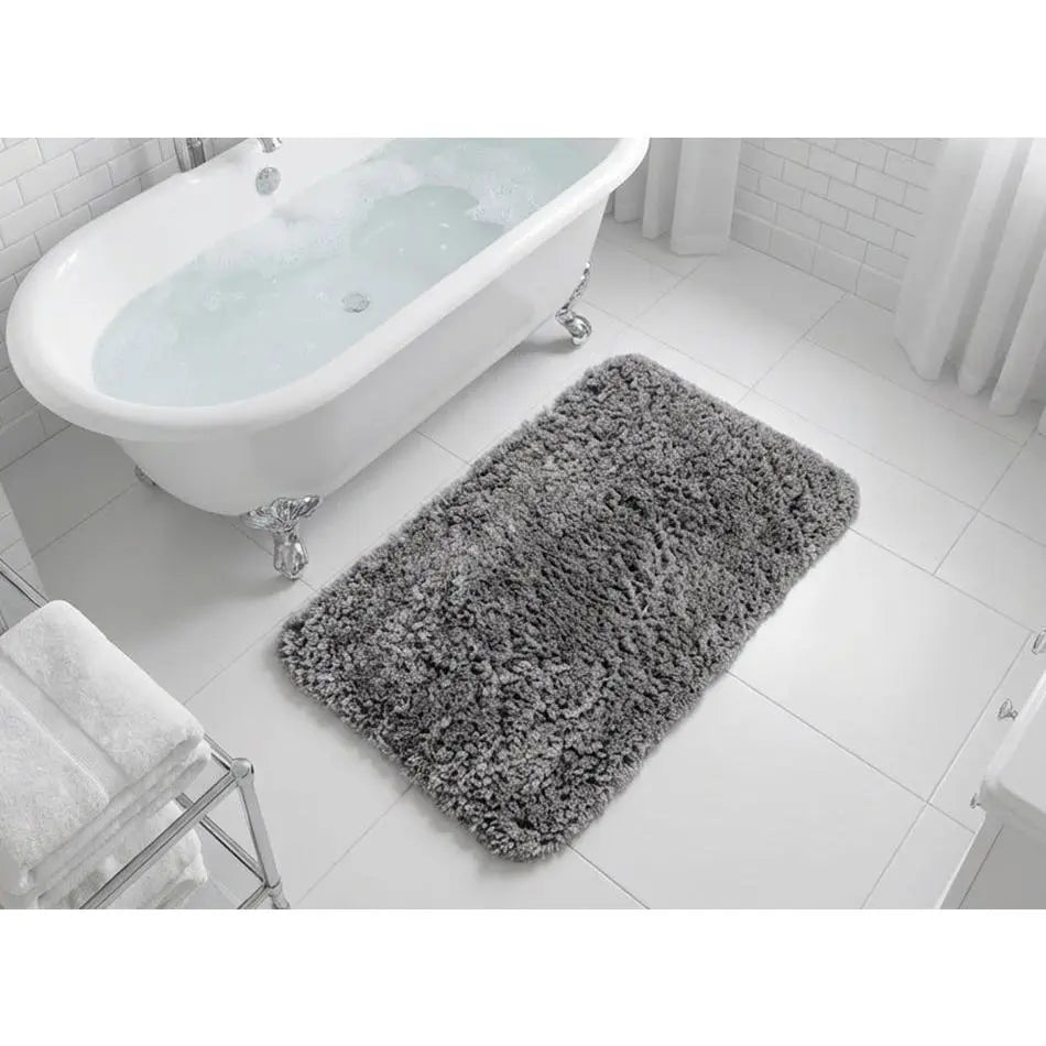 Muddy Mat® Fluffy Bathroom Rug, Soft Absorbent Microfiber Bath Mat, Non Slip, Quick Dry, Machine Washable for Bathroom Floor, Tub, Shower, Toilet and Sink