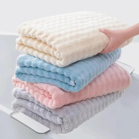 Oversized Bubble Fleece Bath Sheets Towel - 35×67 in, Heavy Weight Double-Stitched Large Bath Towel for Adults, Ultra Soft Plush, Highly Absorbent Quick-Drying for Sauna-to-Gym Use