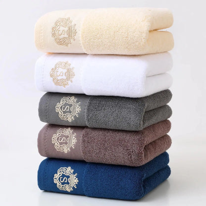 Unisex 5-Piece Thick Ultra Soft Bath Towel Gift Pack for Couples, Highly Absorbent Water Absorbent Quick Dry, 35x75cm Home Bathroom Hand & Body Towels