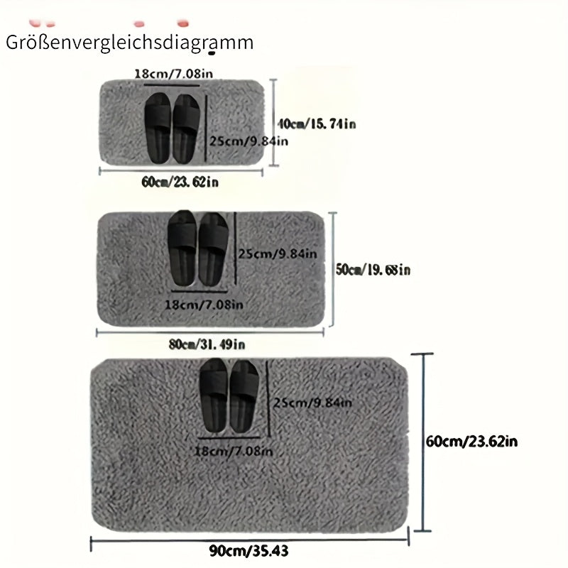 Long Plush Super Absorbent Bath Mat, Non-Slip And Anti-Fall, Ultra-Soft Walking Feel, Comfortable And High-Quality Bath Carpet, Suitable for Bathtub, Shower, Bathroom Additions, Home Decor Floor Mat, Safe Choice for Bathroom
