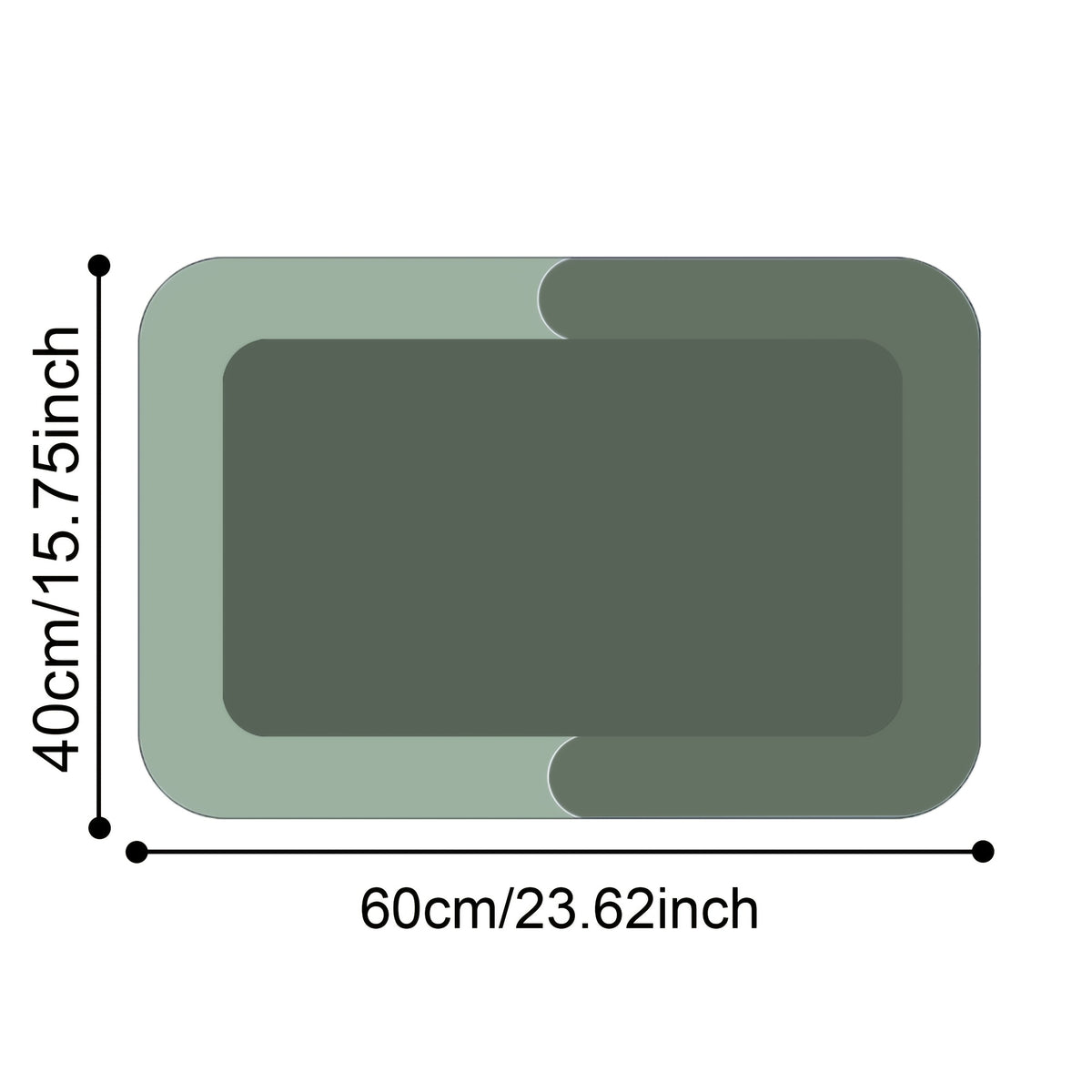 Absorbent Diatomite Bath Mat, Non-slip And Water-absorbing Floor Mat, Soft And Comfortable Bathroom Mat - Suitable for Bathroom, Shower, Laundry Room, Bedroom, Living Room, Doorstep Mat, Kitchen Floor Mat