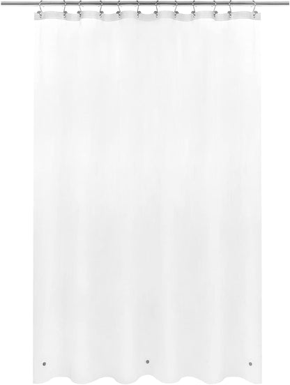 Barossa Design Oeko-tex Certified Shower Curtain Liner Standard Size, Clear