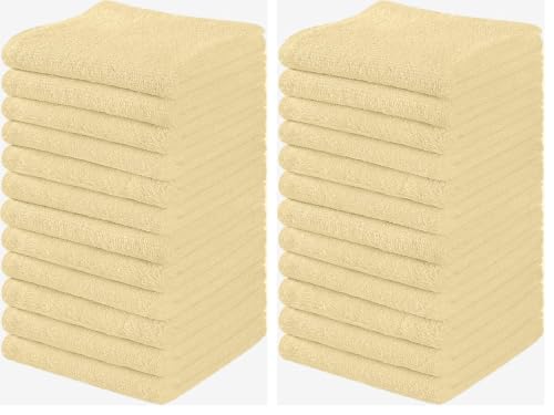 Towel and Linen Mart 100% Cotton 6 Pack Bath Towel Set, Quick Dry, Super Absorbent, Light Weight, Soft, (27 x 54 Pack of 6) Beige, White, Grey, Sky Blue, SAGE Green, Navy