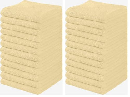 Towel and Linen Mart 100% Cotton 6 Pack Bath Towel Set, Quick Dry, Super Absorbent, Light Weight, Soft, (27 x 54 Pack of 6) Beige, White, Grey, Sky Blue, SAGE Green, Navy