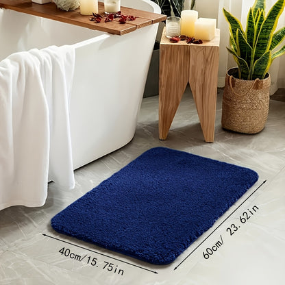 Long Plush Super Absorbent Bath Mat, Non-Slip And Anti-Fall, Ultra-Soft Walking Feel, Comfortable And High-Quality Bath Carpet, Suitable for Bathtub, Shower, Bathroom Additions, Home Decor Floor Mat, Safe Choice for Bathroom