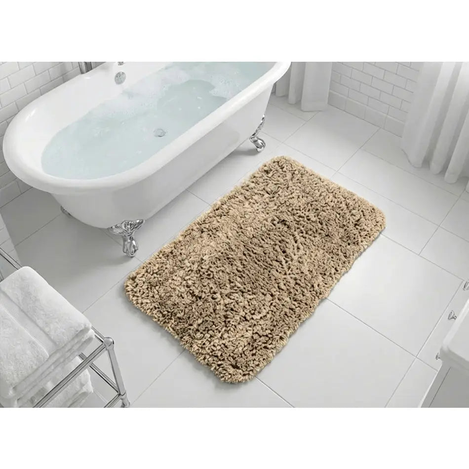Muddy Mat® Fluffy Bathroom Rug, Soft Absorbent Microfiber Bath Mat, Non Slip, Quick Dry, Machine Washable for Bathroom Floor, Tub, Shower, Toilet and Sink