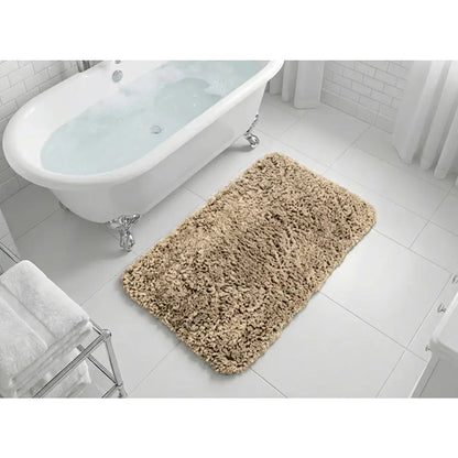 Muddy Mat® Fluffy Bathroom Rug, Soft Absorbent Microfiber Bath Mat, Non Slip, Quick Dry, Machine Washable for Bathroom Floor, Tub, Shower, Toilet and Sink