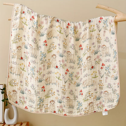 6-Ply Soft Soft Quick-Dry Bathroom Towel - Floral & Bunny Print, Breathable & Absorbent for Home, Travel, Camping, Beach - Perfect Holiday Gift for Thanksgiving, Easter, Christmas, Beach Travel Towel | Contemporary Design | Quickdry Material