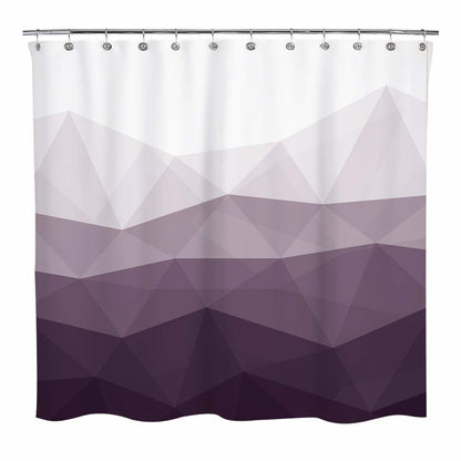 Sunlit Designer Popular Shower Curtain, Ombre Blue Fabric Contemporary Shower Curtains for Bathroom Décor