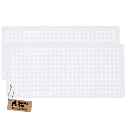 GORILLA GRIP Bath Tub Shower Mat, Bathtub Floor Liner, 35x16 White