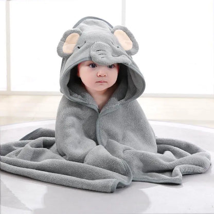 Premium Ultra Soft Absorbent Bath Towel 31.5×31.5 Inch / 80×80cm, Breathable Adorable Animal Pattern Towel, Multi-Purpose All-Season Essential