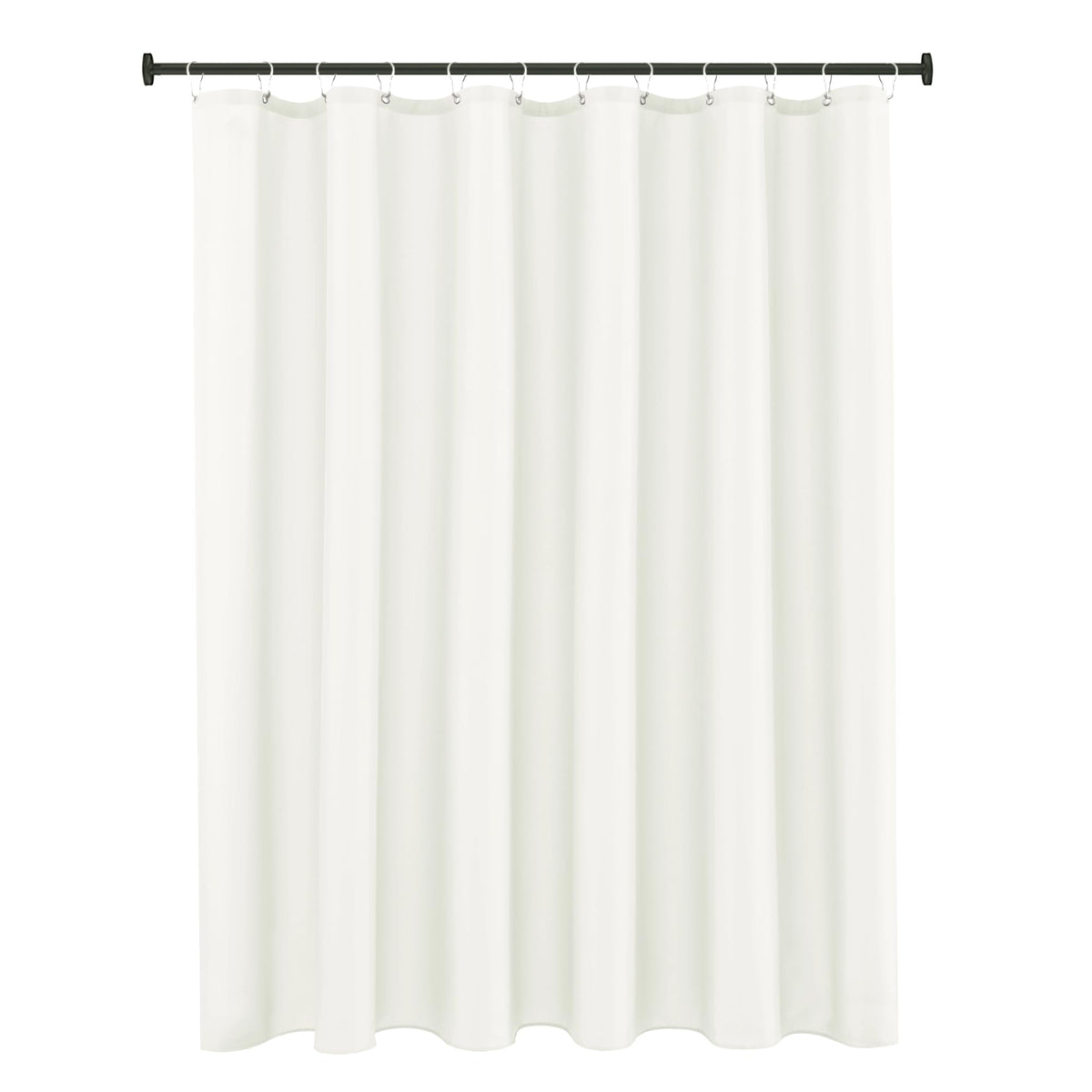 Fabric Shower Curtain Liner 72x72 Inch-White Standard Size Shower Liners