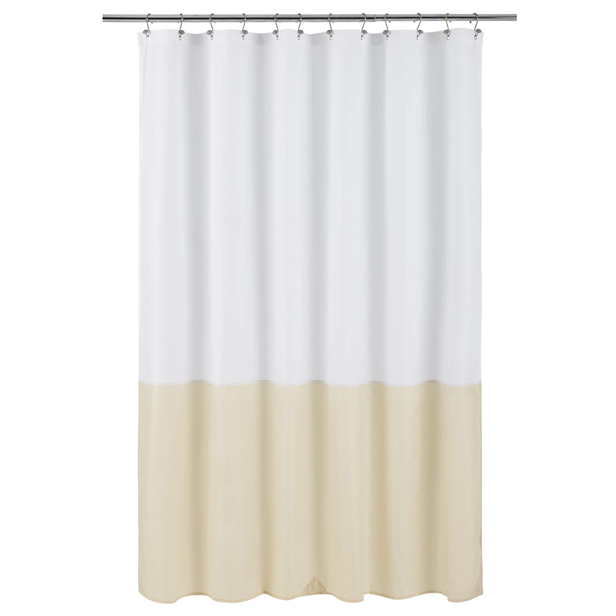 ALYVIA SPRING Waterproof Fabric Shower Curtain or Liner Black, 72x72