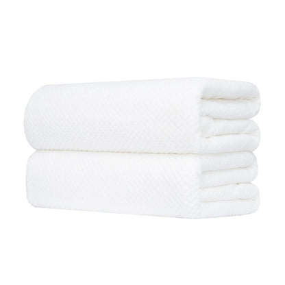 MaopaoBeauty 2 Pack Bath Towel Set 35" x 70", Extra Large Waffle Bath Towel Set, Microfiber Super Soft Highly Absorbent, Sturdy Quick Drying Towels for Bathroom, Gym, Sports, Yoga (2PCS Light Blue)