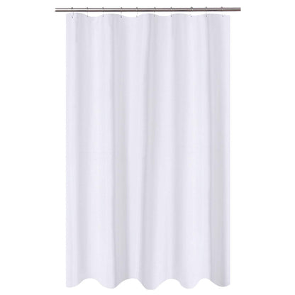 N&Y HOME Fabric Shower Curtain Liner with Magnets Standard Size, White