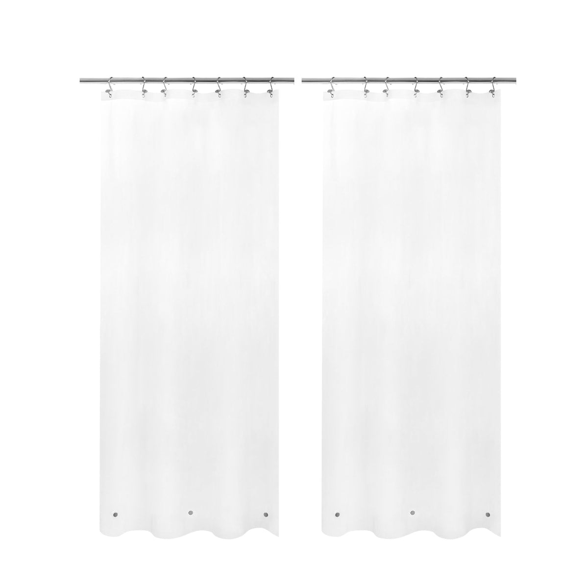 Barossa Design Oeko-tex Certified Shower Curtain Liner Standard Size, Clear