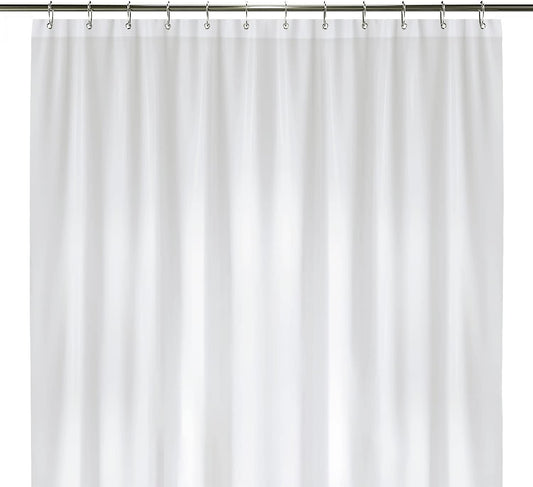 LiBa Shower Curtain PEVA 8G, 72x72 Inch Waterproof White