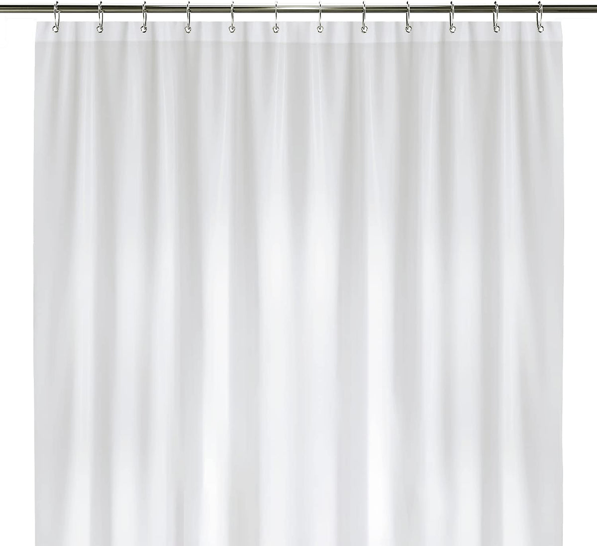 LiBa Shower Curtain PEVA 8G, 72x72 Inch Waterproof White