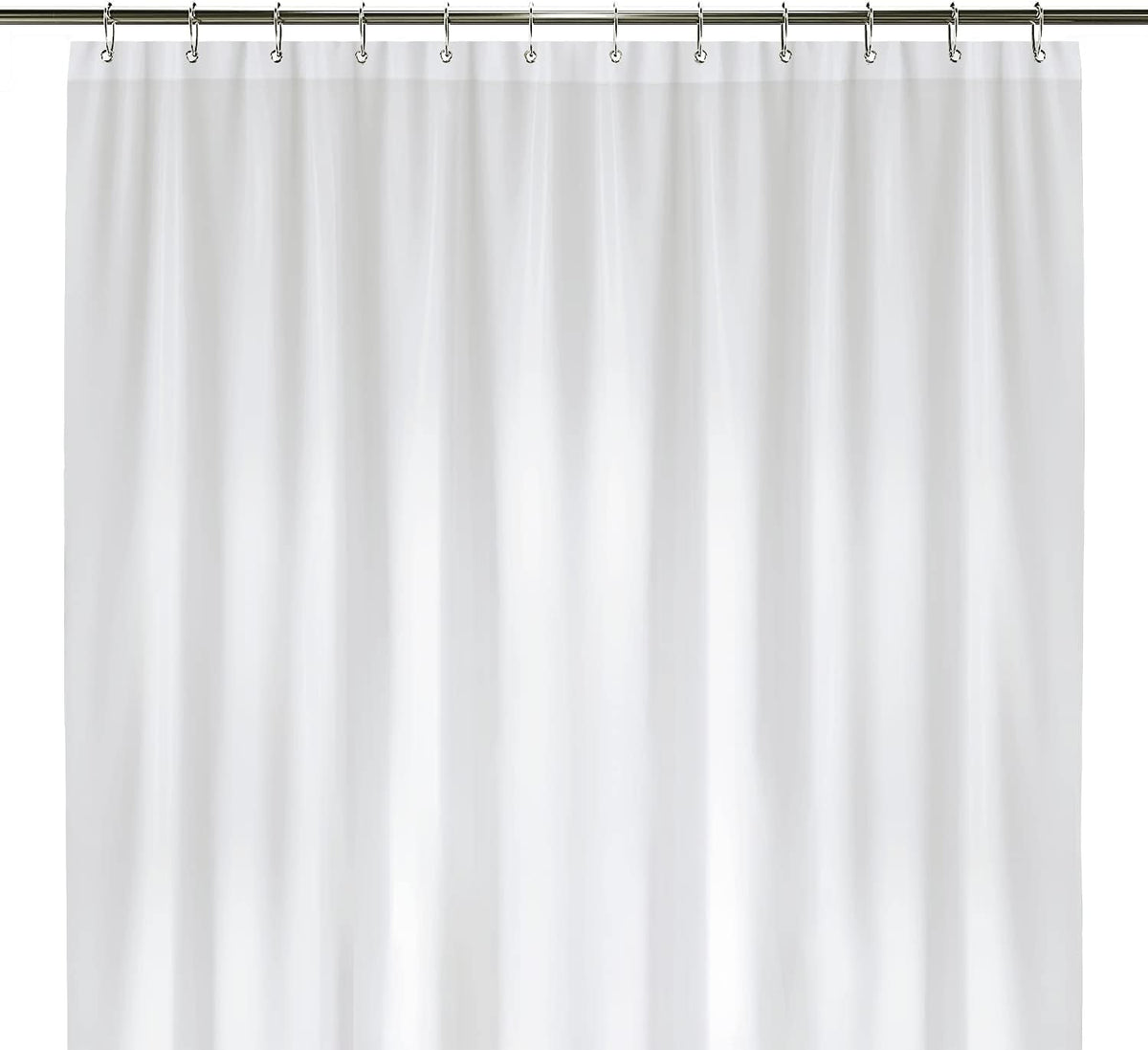 LiBa Shower Curtain PEVA 8G, 72x72 Inch Waterproof White