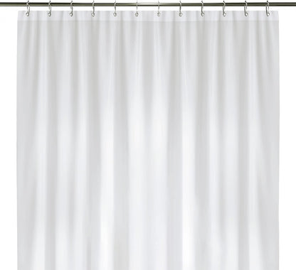 LiBa Shower Curtain PEVA 8G, 72x72 Inch Waterproof White