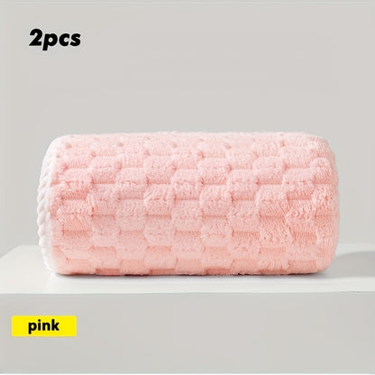 2-pack Waffle Super Soft Absorbent Towel, Adult Super Absorbent Ultra-fine Fiber Towel, Quick Drying Texture Towel, Soft Spa And Fitness Towel, Durable And Suitable for Daily Use -80%, 20% Acrylic, Spa Towel, Quick Drying Towel, Adult Bath Towel