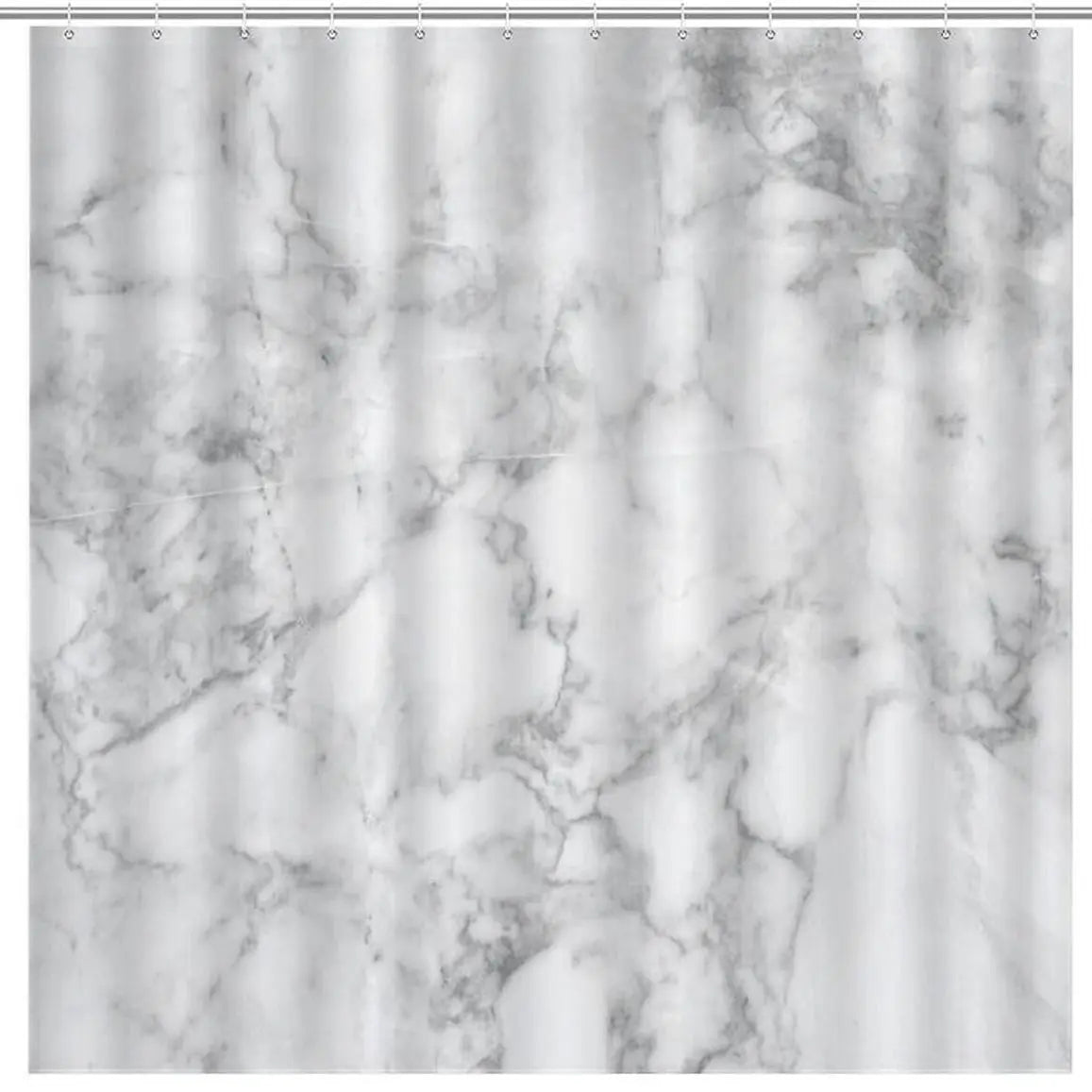 Marble Pattern Bathroom & Restroom Accessories, Shower Curtain Set For Bathroom, 4 Counts/set Including 1 Shower Curtain with 12 Hooks & 1 Toilet Lid Cover & 1 Rectangular Mat & 1 U-shaped Mat, Shower Curtain Sets