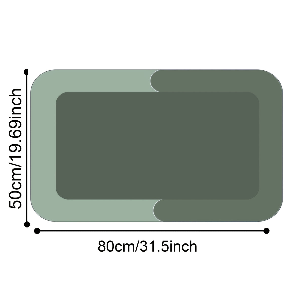 Absorbent Diatomite Bath Mat, Non-slip And Water-absorbing Floor Mat, Soft And Comfortable Bathroom Mat - Suitable for Bathroom, Shower, Laundry Room, Bedroom, Living Room, Doorstep Mat, Kitchen Floor Mat