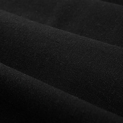Black Linen Shower Curtain with Stripes Pattern and Bowknot Decorator for Elegant Bathrooms
