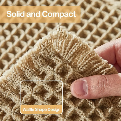 Upgraded Modern Anti-Skid Waffle Bath Mat - Super Absorbent, Rubber-Backed, Super Soft Washable Grid Floor Mat, Bathroom Drying Doormat, Bathroom Accessory, Home Essential
