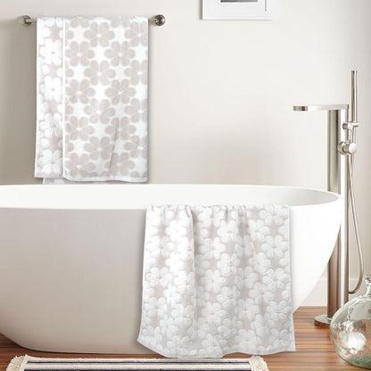 Soft Bath Towels 2 Pack, Super Absorbent Shower Towels 27.5x55 Inches