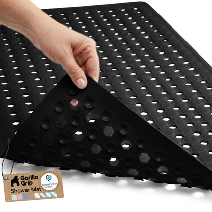 GORILLA GRIP Bath Tub Shower Mat, Bathtub Floor Liner, 35x16 White