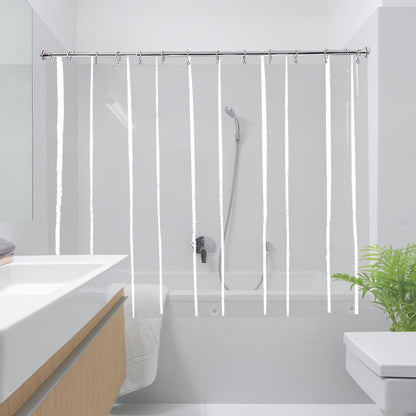 YISURE Short Shower Curtain Liner 48 Inch Length, Clear Peva for Walkin Tub